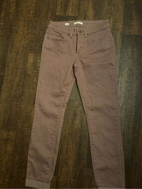 Brown cuffed skinny ankle LC Lauren Conrad Skinny Jeans size 2
